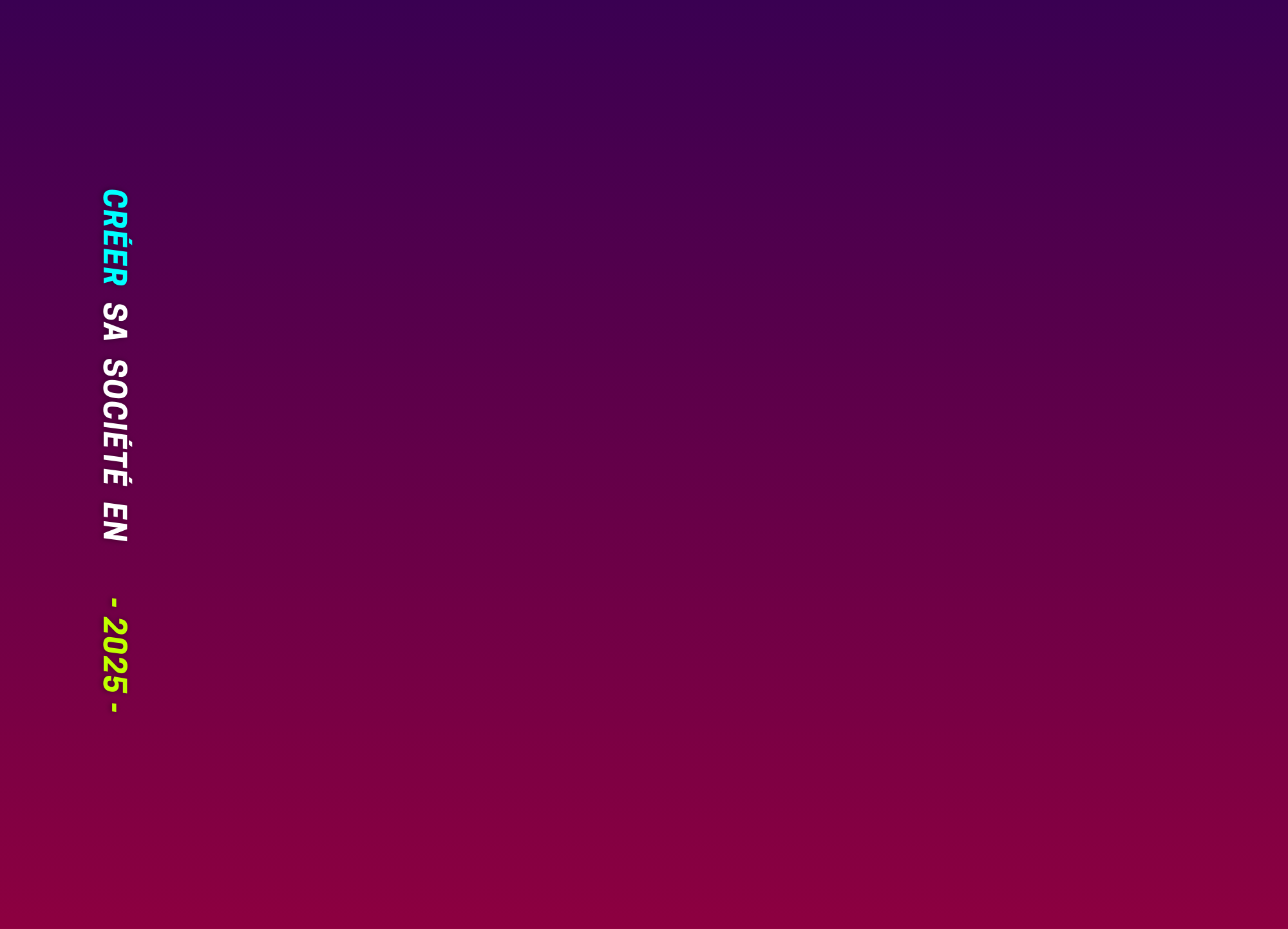 Couverture du livre Créer sa société en 2025 - Version 3